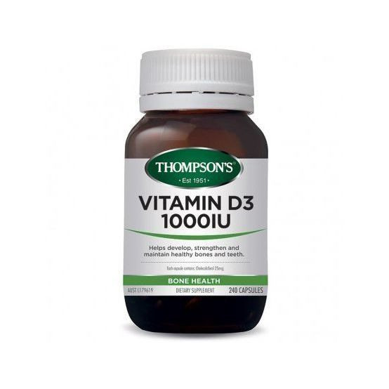 Thompsons Vitamin D3 1000iu 240 Capsules