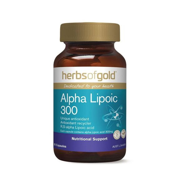 Herbs Of Gold Alpha Lipoic 300 60 Vege Capsules
