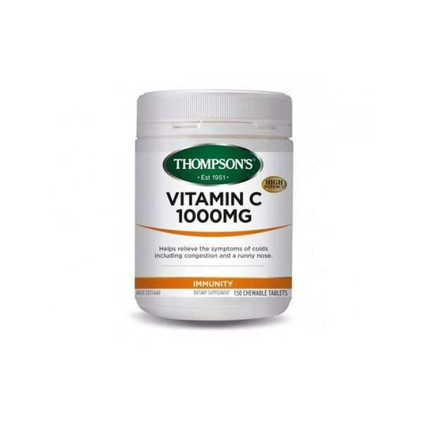 Thompsons Vitamin C 1000mg Chewable 150 Tablets