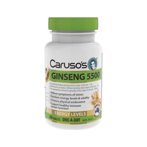 Carusos Health Ginseng 5500mg 60 Tablets