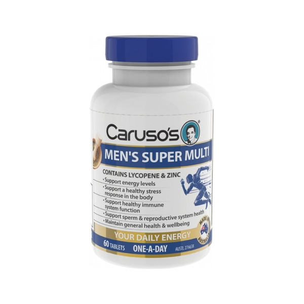 Carusos Health Mens Super Multi 60 Tablets
