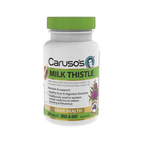 Carusos Health Milk Thistle 35000mg 60 Tablets
