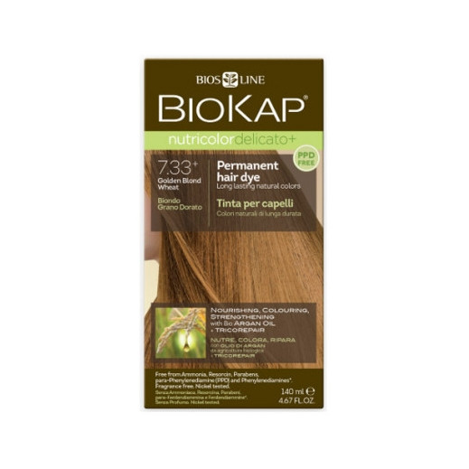 Biokap Nutricolor Delicato 7.33 Golden Blond Wheat