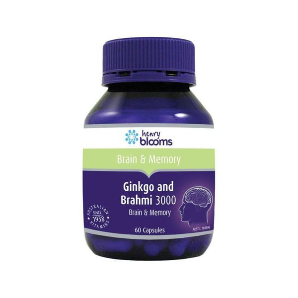 Blooms Ginkgo And Brahmi 3g 60 Vege Capsules