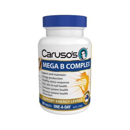 Carusos Health Mega B Complex 60 Tablets