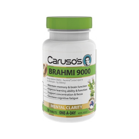 Carusos Health Brahmi 9000 50 Tablets