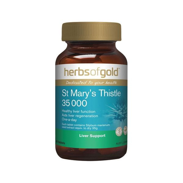 Herbs Of Gold St Marys Thistle 35000 60 Tablets