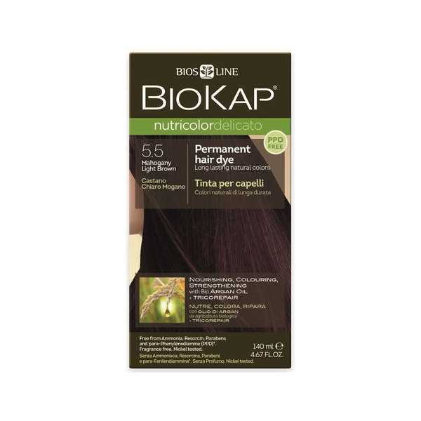 Biokap Nutricolor Delicato 5.5 Mahogany Light Brown 140ml