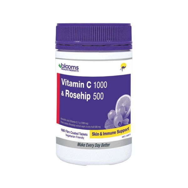 Blooms Vitamin C 1000mg & Rosehip 500mg 180 Tablets