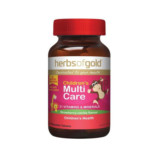 Herbs Of Gold Childrens Multi Care Chewable 60 Tablets