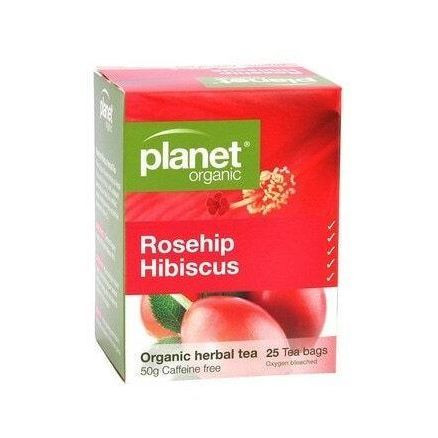 Planet Organic Rosehip&hibiscus 25 Tea Bags