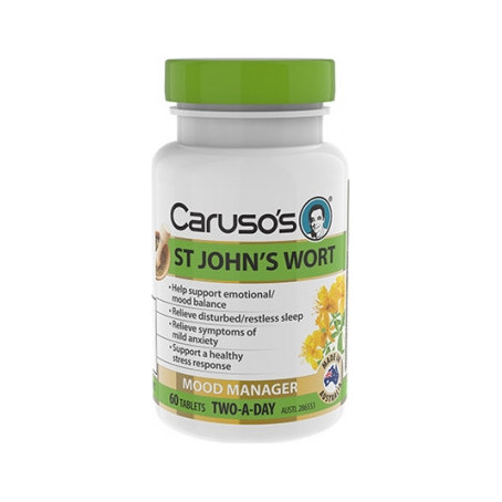 Carusos Health St Johns Wort 60 Tablets